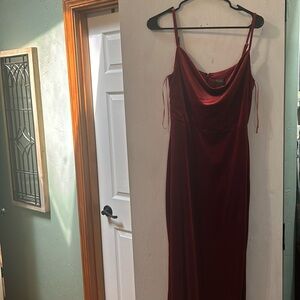 Velvet copper dress